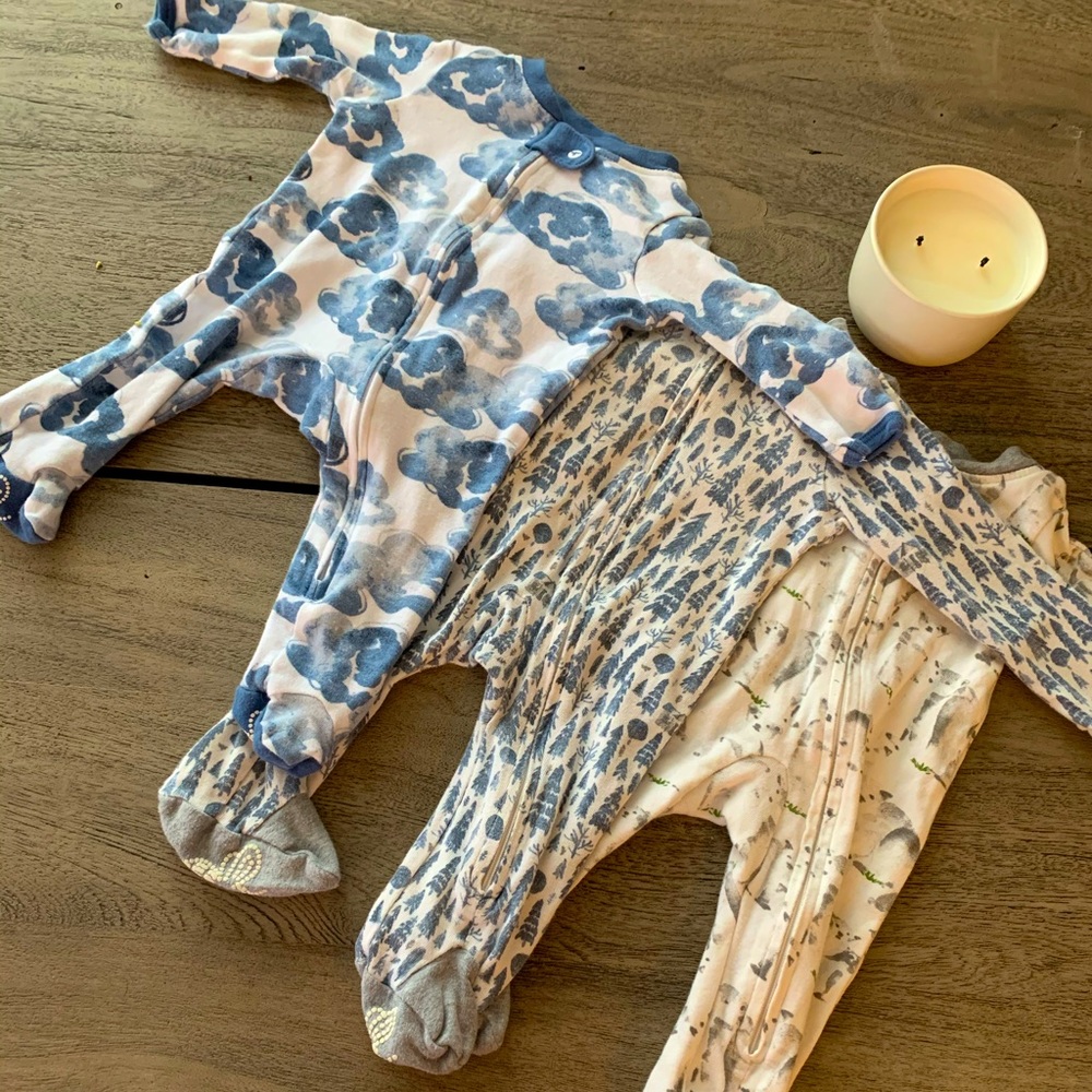 Bundle: 3 Burt’s Bees Newborn Outfits
